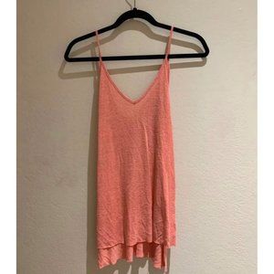 Women's Camisole Spaghetti Strap V Neck Deep V Back asymmetrical hem loose fit s